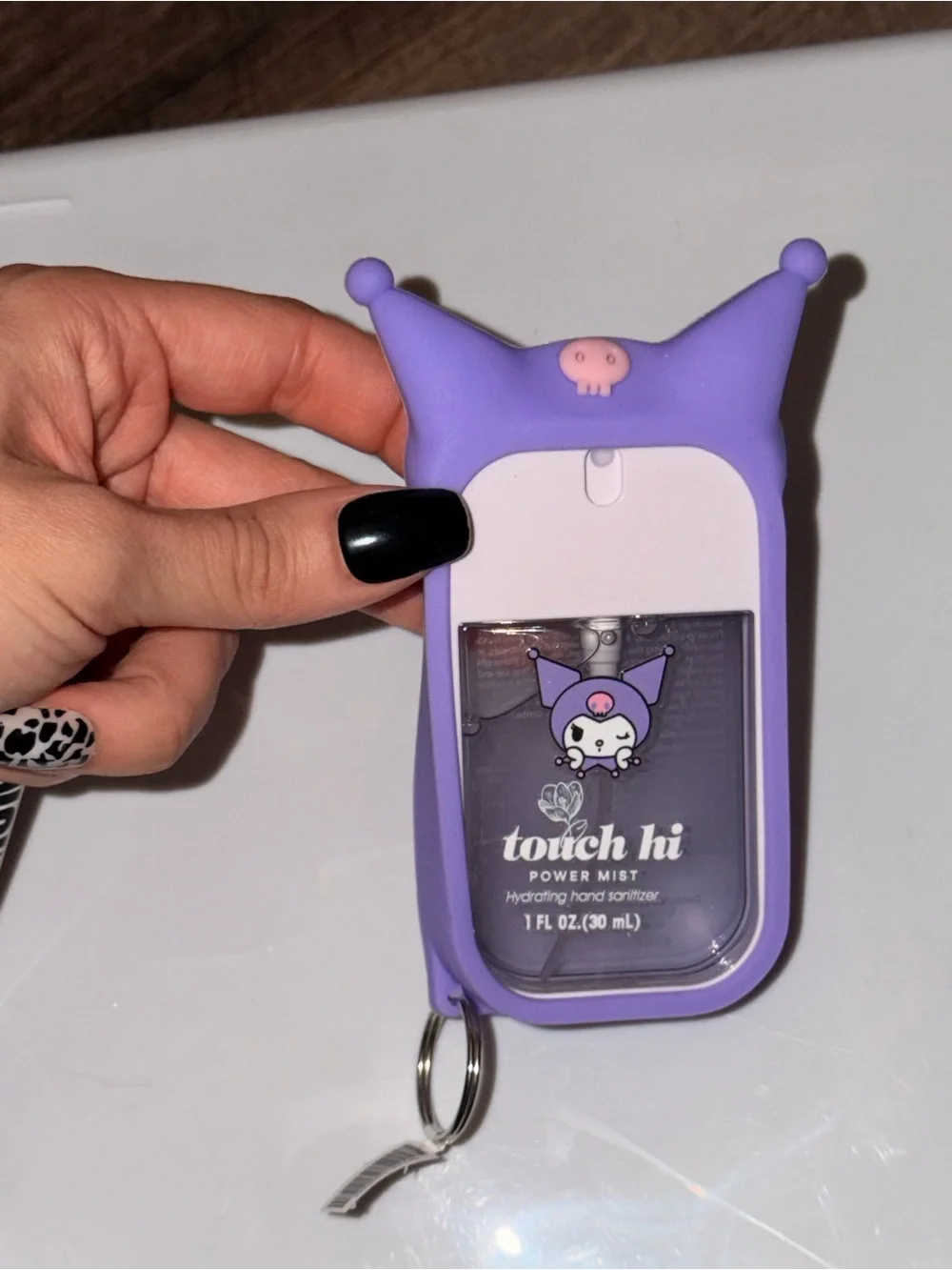 Kuromi Touchland Power Mist Hand Sanitizer + Purple Holder 💜✨